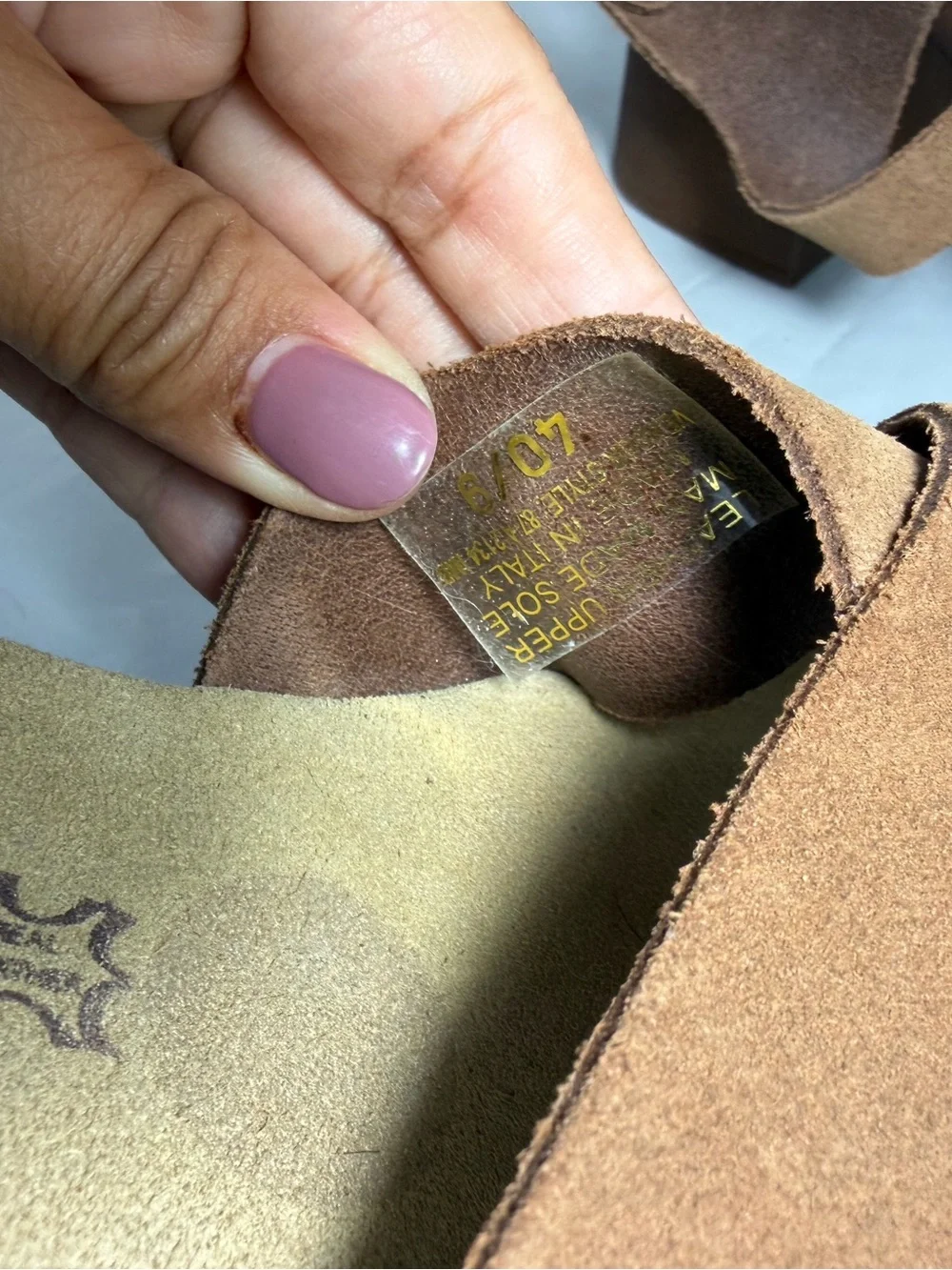 BioNatura Women's Leather Cork Bottom Tan Sandals Size 40/ 9